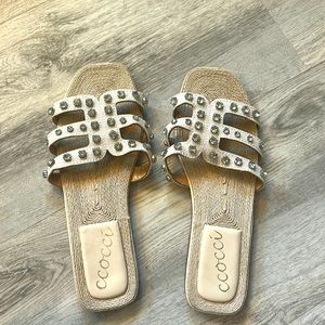 CCocci brown and sequen sandals